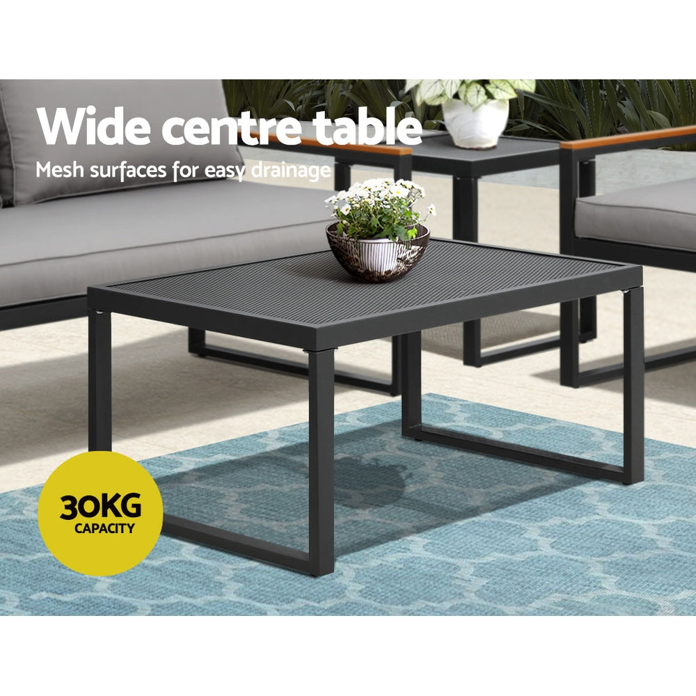 Gardeon Outdoor Sofa Set 3-Seater Corner Modular Lounge Setting Steel Gardeon