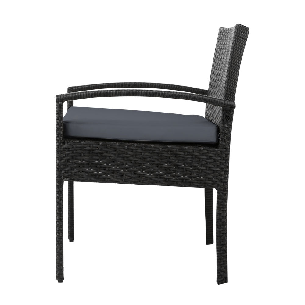 Gardeon 3-piece Outdoor Set - Black freeshipping - Awezingly