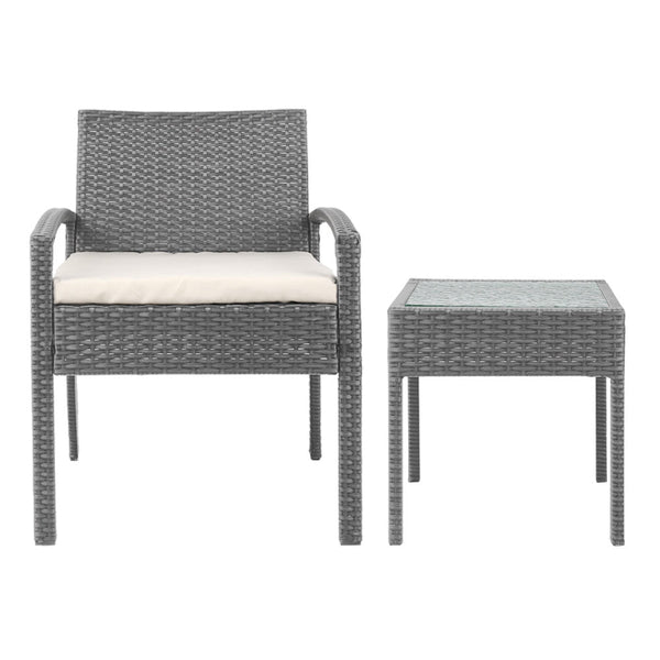 Gardeon 3-piece Outdoor Set - Grey Gardeon