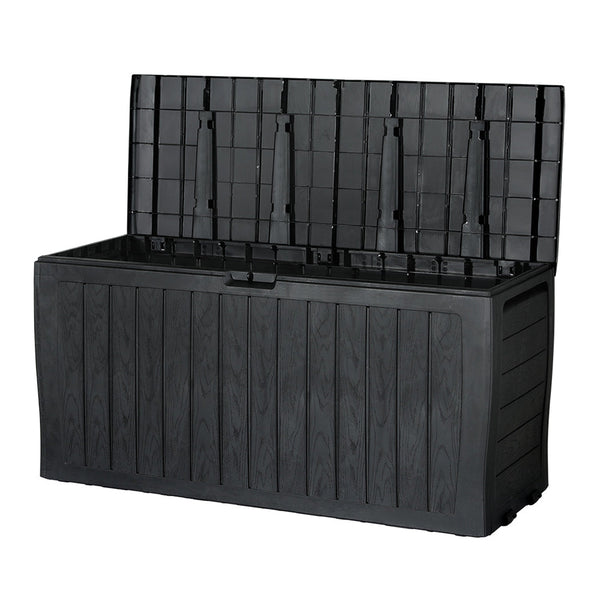 Gardeon Outdoor Storage Box 220L Lockable Garden Deck Toy Shed Tool Organiser Gardeon