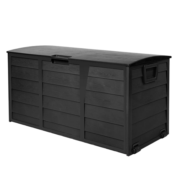 Gardeon 290L Outdoor Storage Box - All Black freeshipping - Awezingly
