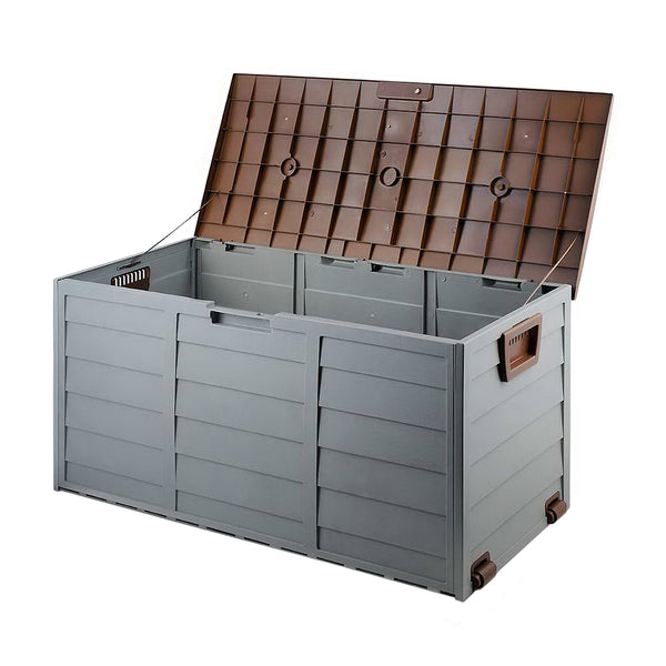 Gardeon 290L Outdoor Storage Box - Brown freeshipping - Awezingly