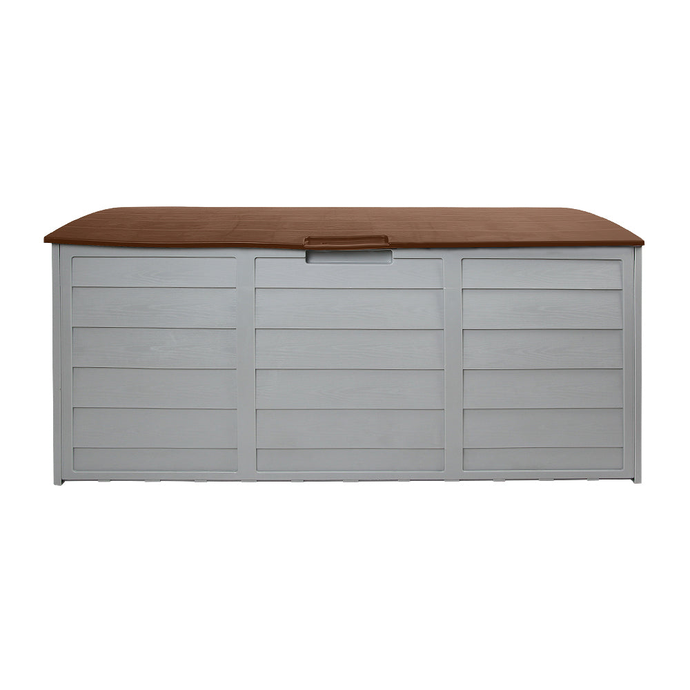 Gardeon 290L Outdoor Storage Box - Brown freeshipping - Awezingly