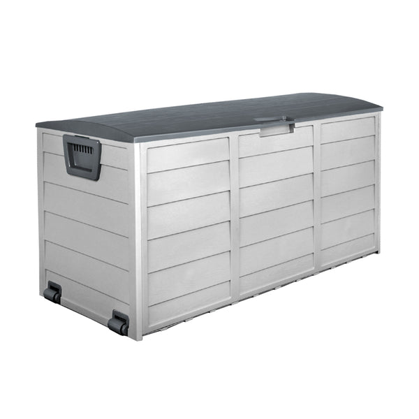 Gardeon 290L Outdoor Storage Box - Grey freeshipping - Awezingly