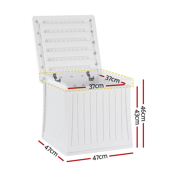 Gardeon Outdoor Storage Box 56L Container Lockable Indoor Garden Toy Tool Shed Gardeon