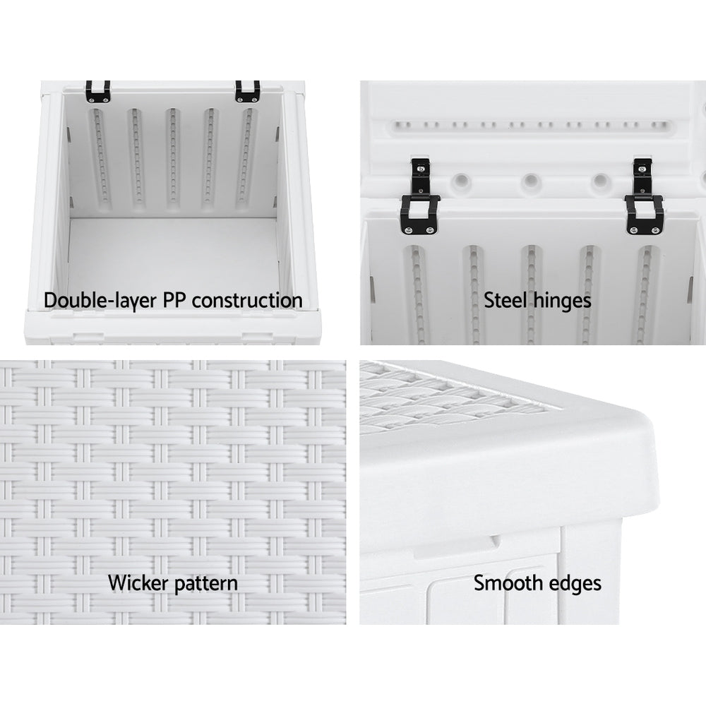 Gardeon Outdoor Storage Box 56L Container Lockable Indoor Garden Toy Tool Shed Gardeon