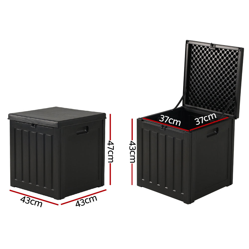 Gardeon 80L Outdoor Storage Box Waterproof Container Indoor Garden Toy Tool Shed freeshipping - Awezingly