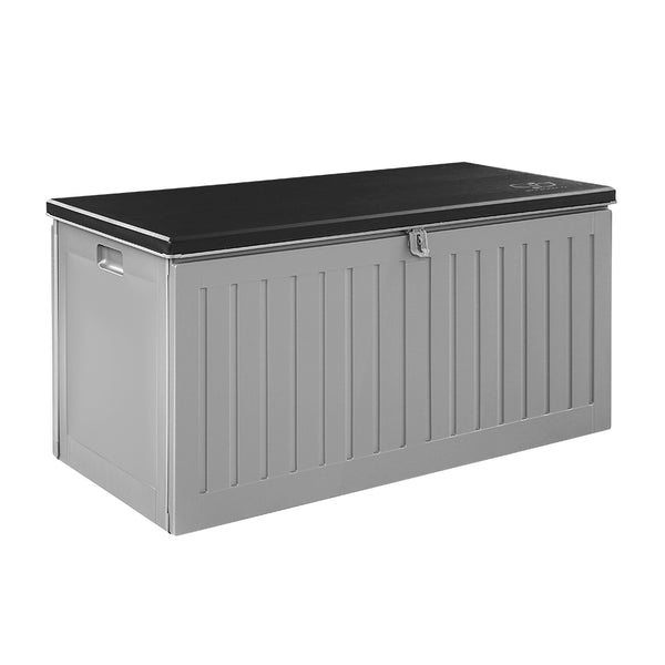 Gardeon Outdoor Storage Box Container Garden Toy Indoor Tool Chest Sheds 270L Dark Grey freeshipping - Awezingly