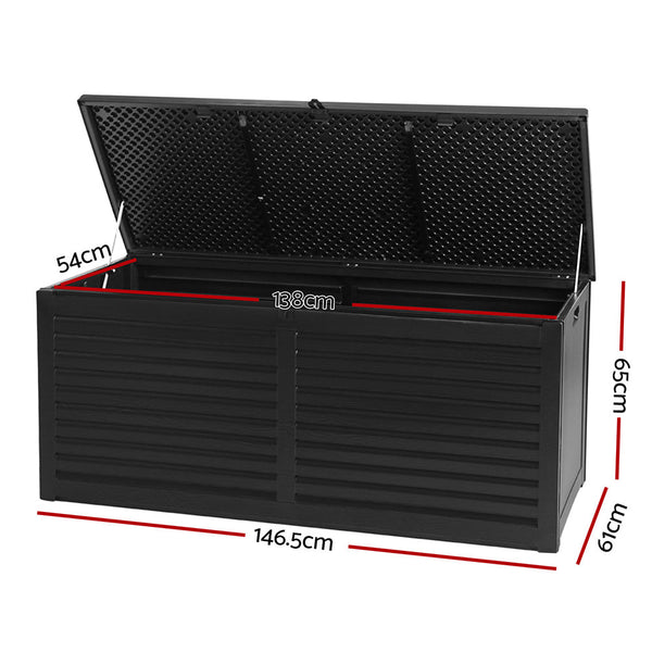 Gardeon Outdoor Storage Box Container Indoor Garden Toy Tool Sheds Chest 490L freeshipping - Awezingly