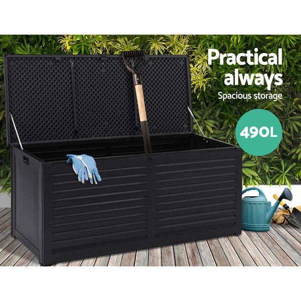 Gardeon Outdoor Storage Box Container Indoor Garden Toy Tool Sheds Chest 490L freeshipping - Awezingly