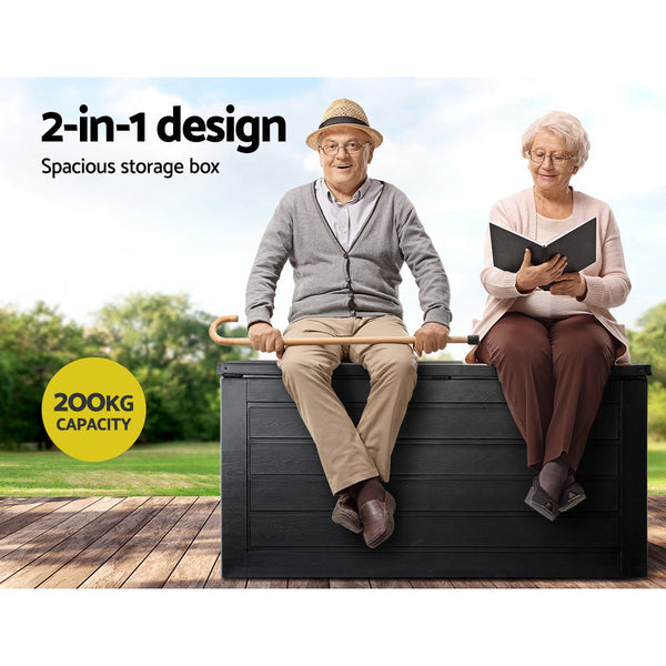 Gardeon Outdoor Storage Box 680L Sheds Container Indoor Garden Bench Tool Chest Gardeon