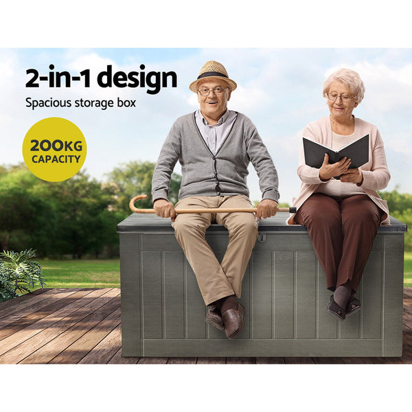 Gardeon Outdoor Storage Box 830L Container Indoor Garden Bench Tool Sheds Chest Gardeon