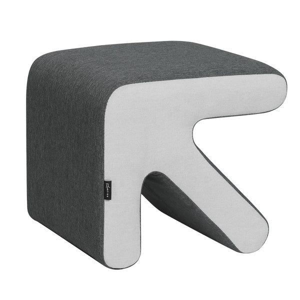 Artiss Ottoman Foot Stool Fabric Foot Rest Footstool Padded Seat Kids Grey Artiss
