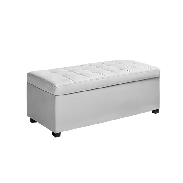Artiss Storage Ottoman Blanket Box Footstool Leather Foot Stool Chest Toy Large Artiss