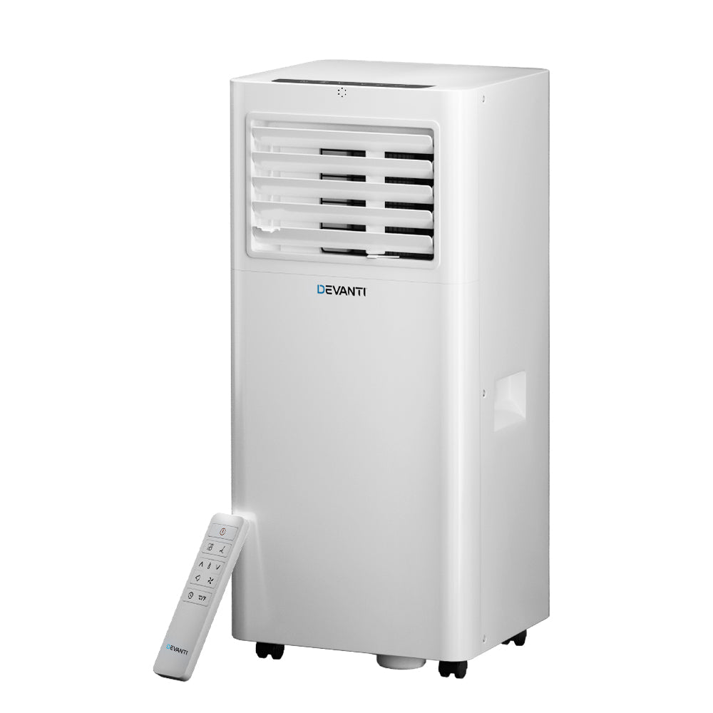 Devanti Portable Air Conditioner 7000BTU Cooling Mobile Fan Cooler Dehumidifier Devanti