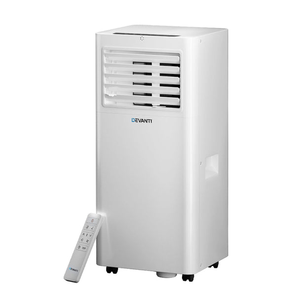 Devanti Portable Air Conditioner 7000BTU Cooling Mobile Fan Cooler Dehumidifier Devanti