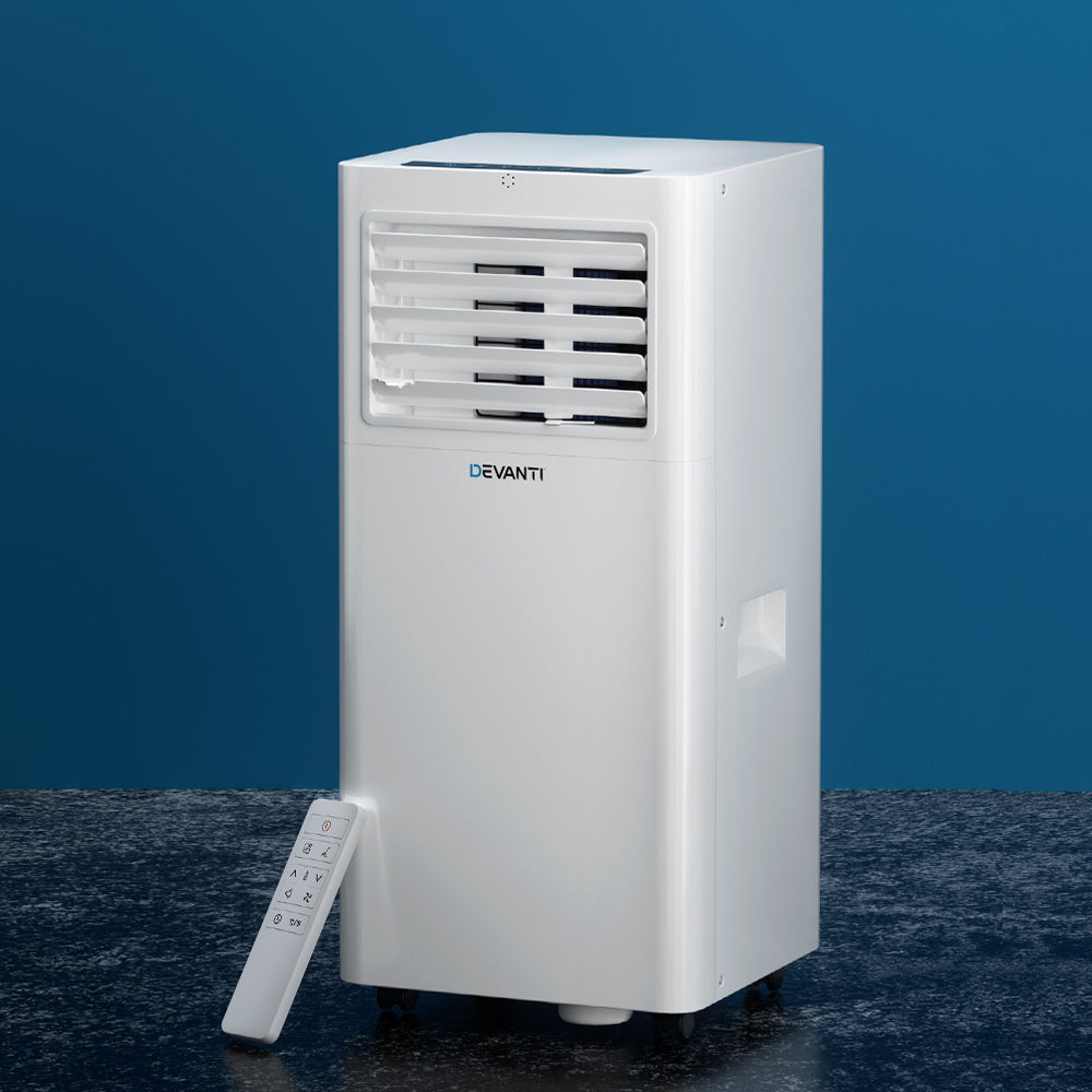 Devanti Portable Air Conditioner 7000BTU Cooling Mobile Fan Cooler Dehumidifier Devanti