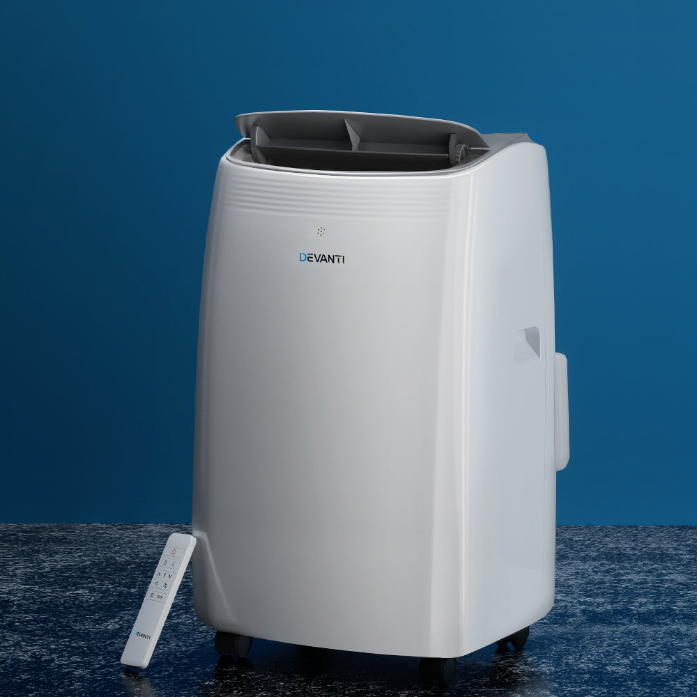 Devanti 12000BTU Portable Air Conditioner Cooling Mobile Fan Cooler Remote 3300W Devanti