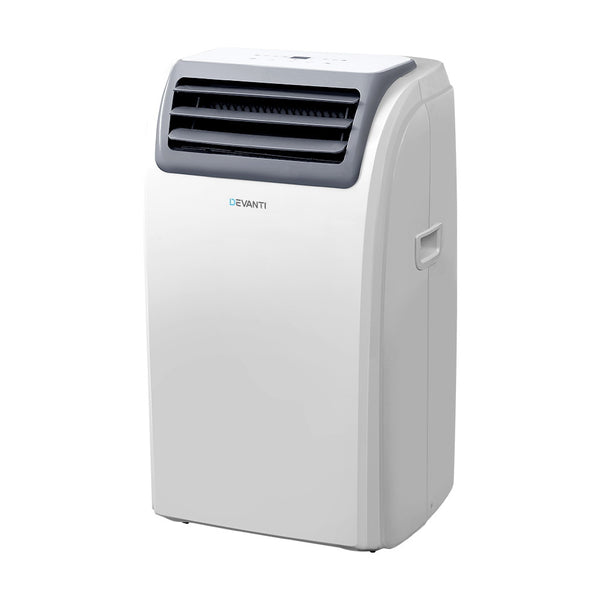 Devanti Portable Air Conditioner Cooling Mobile Fan Cooler Dehumidifier Window Kit White 3300W freeshipping - Awezingly