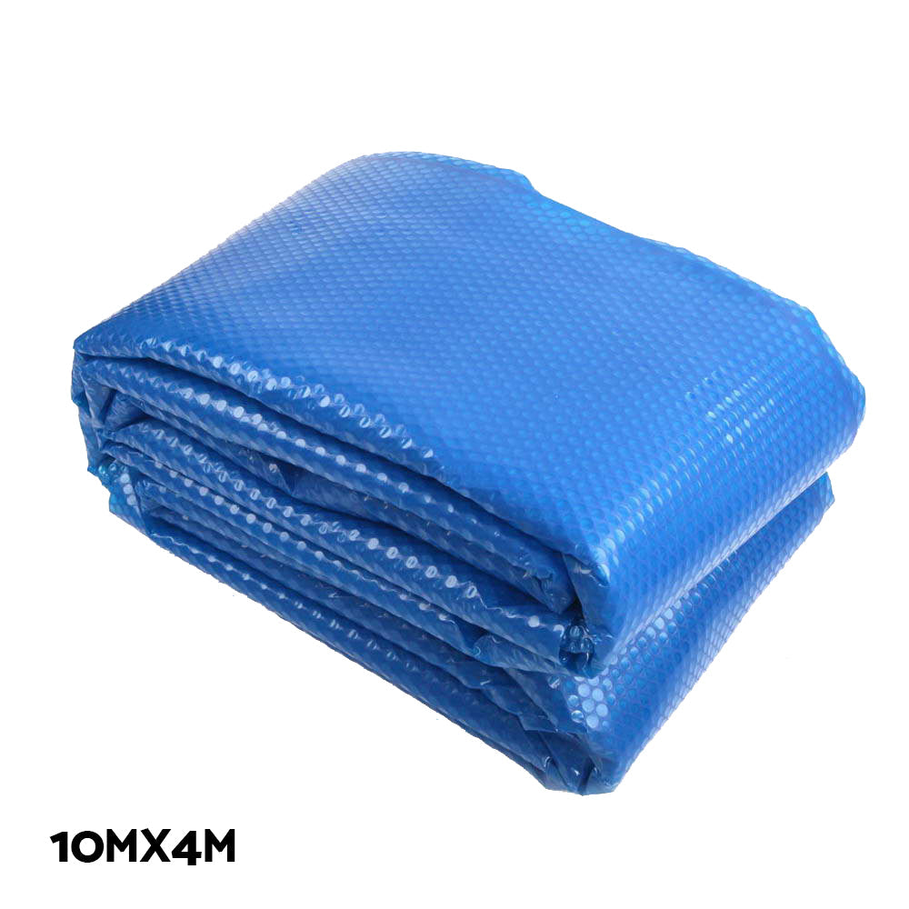 Aquabuddy Swimming Pool Cover with Roller Wheel Solar Blanket Adjustable 10 X 4m Aquabuddy