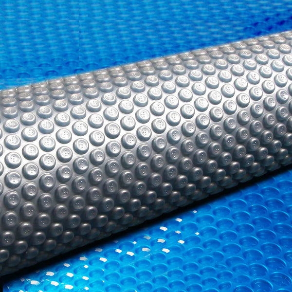 Aquabuddy Pool Cover 11x6.2m 400 Micron Swimming Pool Solar Blanket Blue Silver Does not apply