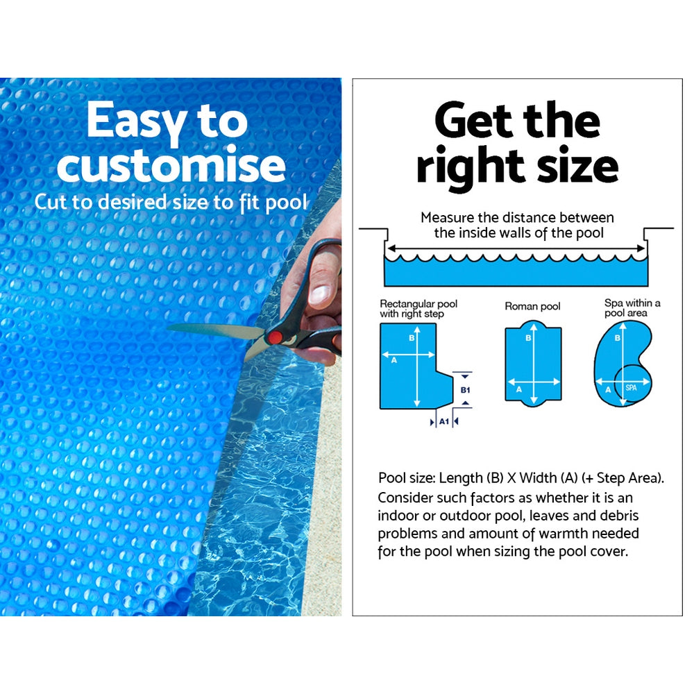 Aquabuddy Pool Cover Roller Solar Blanket Covers 400 Micron Swimming Outdoor Aquabuddy