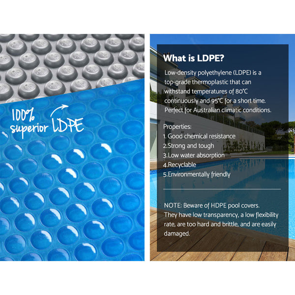 Aquabuddy Pool Cover Solar Blanket Swimming Pool Roller Covers Bubble 8M X 4.2M Aquabuddy