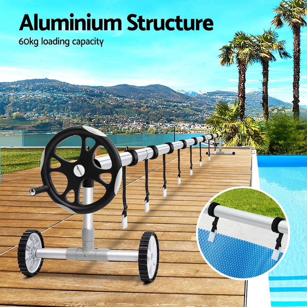 Aquabuddy Pool Cover Roller 6.55m Adjustable Swimming Pool Solar Blanket Reel Aquabuddy