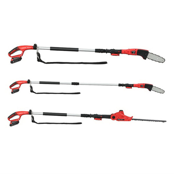 Giantz Cordless Pole Chainsaw Hedge Trimmer Saw 20V Electric Lithium Battery Giantz