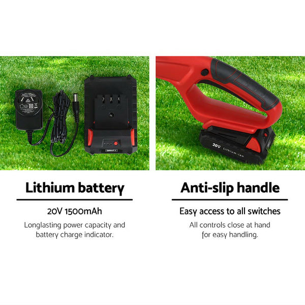 Giantz Cordless Pole Chainsaw Hedge Trimmer Saw 20V Electric Lithium Battery Giantz