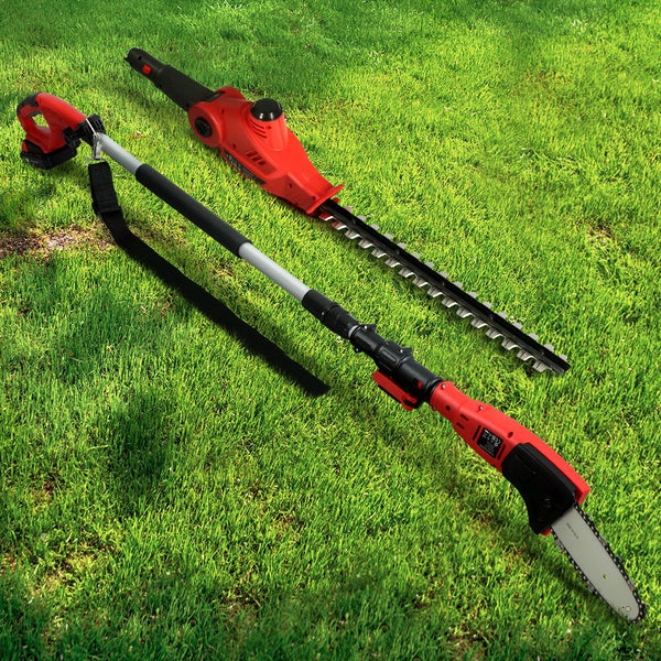 Giantz Cordless Pole Chainsaw Hedge Trimmer Saw 20V Electric Lithium Battery Giantz