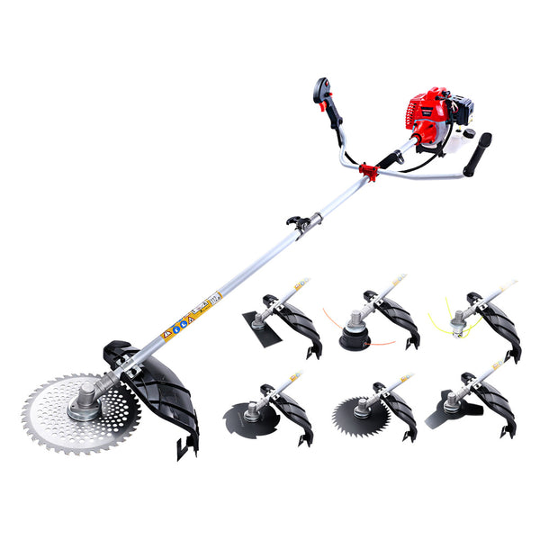 Giantz 62CC Pole Chainsaw Petrol 7 In 1 Brush Cutter Whipper Snipper Multi Tools freeshipping - Awezingly