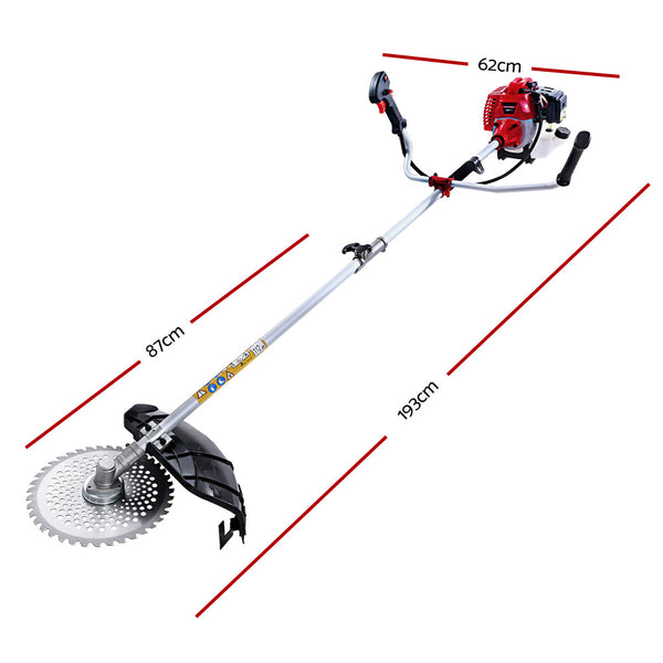 Giantz 62CC Pole Chainsaw Petrol 7 In 1 Brush Cutter Whipper Snipper Multi Tools freeshipping - Awezingly