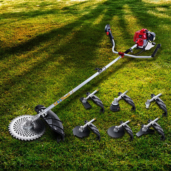 Giantz 62CC Pole Chainsaw Petrol 7 In 1 Brush Cutter Whipper Snipper Multi Tools freeshipping - Awezingly