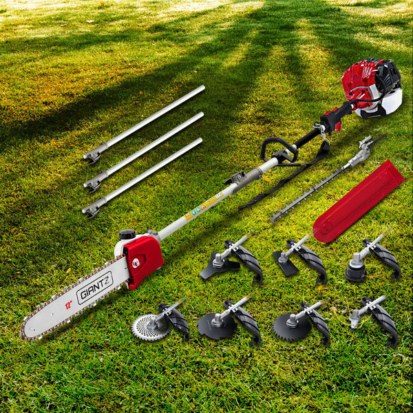 Gizantz 65CC Pole Chainsaw Hedge Trimmer Brush Cutter Whipper Snipper Multi Tool freeshipping - Awezingly