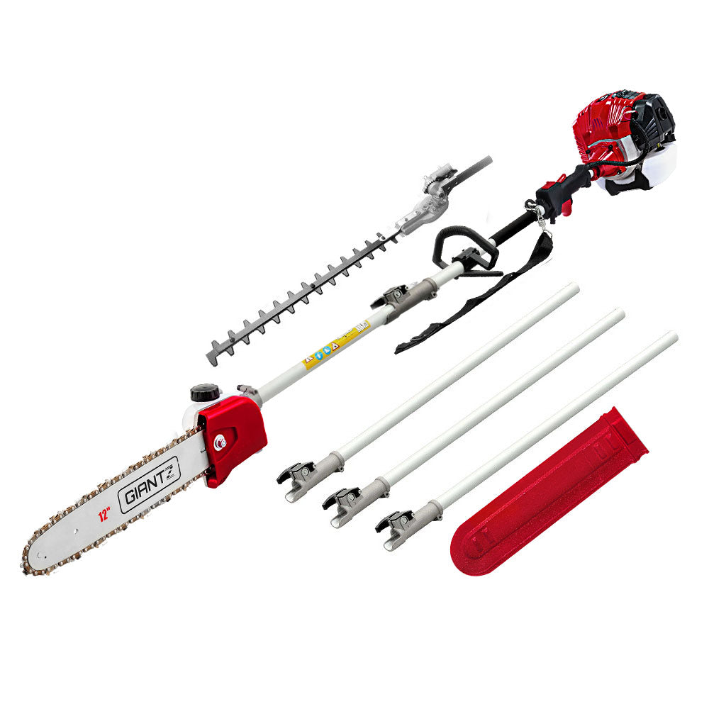 Giantz 65CC Petrol Pole Chainsaw Hedge Trimmer Long Reach Pruner Chain Saw Giantz