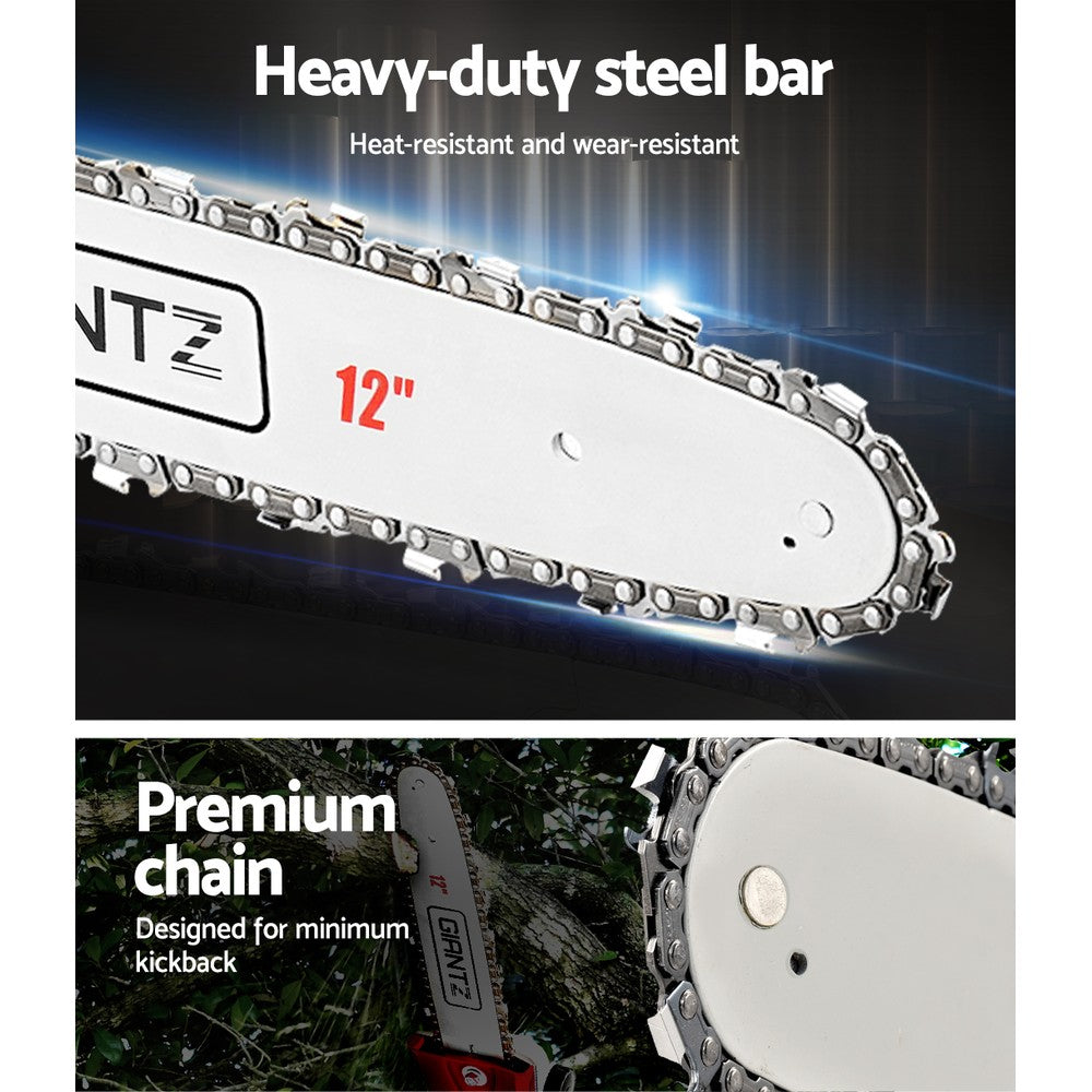 Giantz 65cc Petrol Pole Chainsaw Pruners 2 Stroke Long Chainsaws Hedge trimmer Brush Cutter Chain Saw Whipper Snipper Multi Tool Giantz