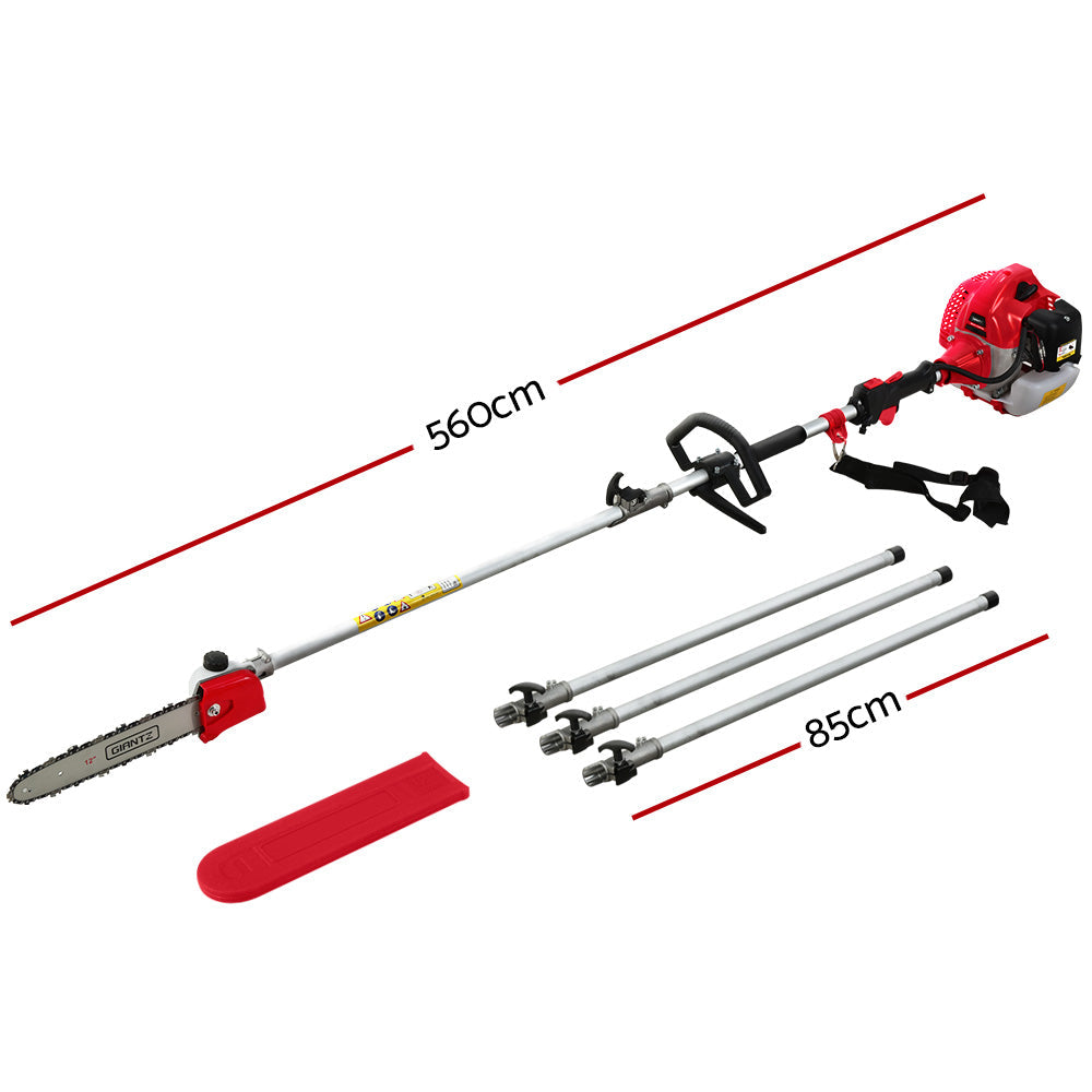 Giantz 65CC Pole Chainsaw Petrol Saw Chain Tree Pruner Extended Bonus Extra Gift Giantz