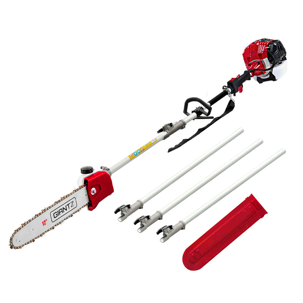 Giantz 65CC Pole Chainsaw Petrol Chain Saw Brush Cutter Brushcutter Tree Giantz