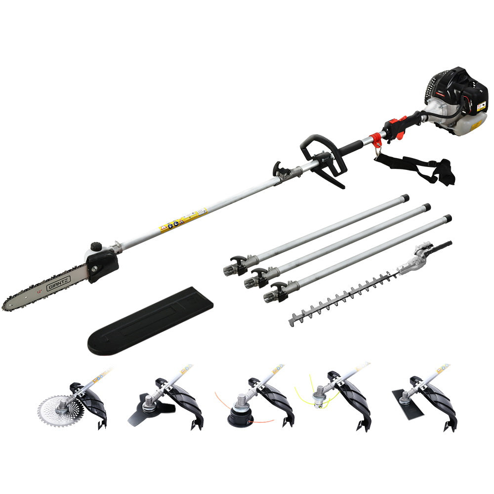 Giantz Petrol Pole Chainsaw Brush Cutter Whipper Snipper Hedge Trimmer Pruner Giantz