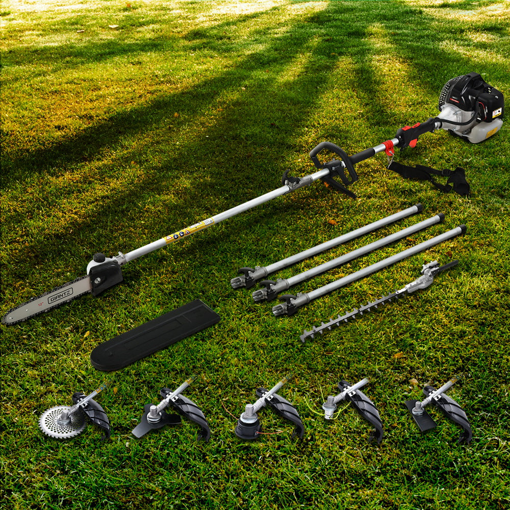 Giantz Petrol Pole Chainsaw Brush Cutter Whipper Snipper Hedge Trimmer Pruner Giantz