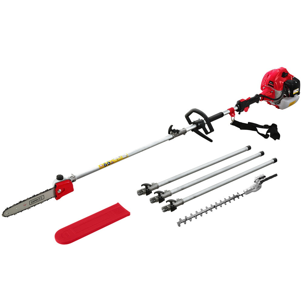 Giantz Pole Chainsaw Petrol Hedge Trimmer Pruner Chain Saw Brush Cutter Grass Giantz