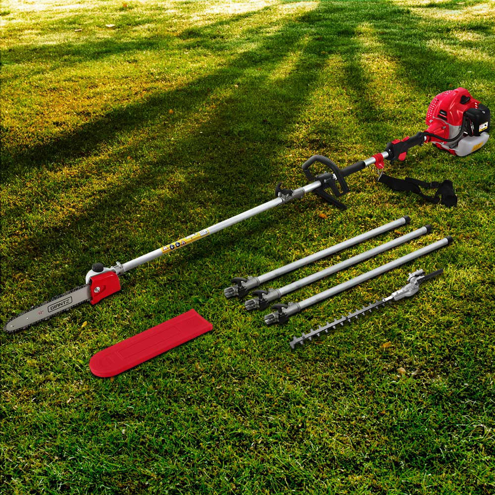 Giantz Pole Chainsaw Petrol Hedge Trimmer Pruner Chain Saw Brush Cutter Grass Giantz