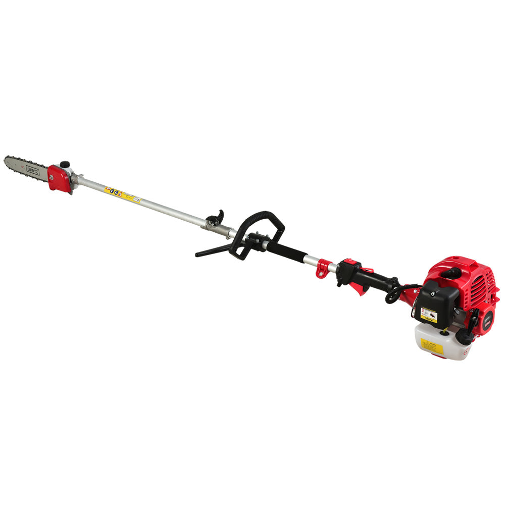 Giantz Petrol Pole Chainsaw Brush Cutter Whipper Grass Hedge Trimmer Pruner Giantz