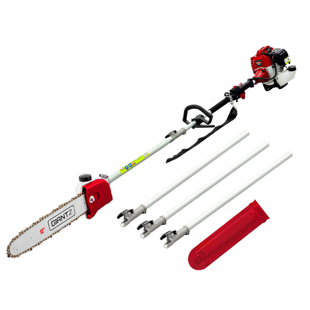 Giantz 62CC Pole Chainsaw Petrol Chain Saw Brush Cutter Brushcutter Tree Giantz