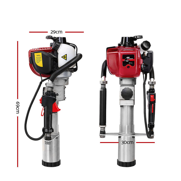 GIANTZ 4 Stroke Petrol Post Driver Power Pile Hole Drive Picket Rammer Fence Giantz
