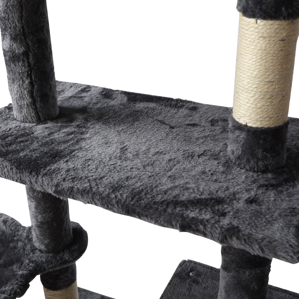 i.Pet Cat Tree 140cm Trees Scratching Post Scratcher Tower Condo House Furniture Wood freeshipping - Awezingly