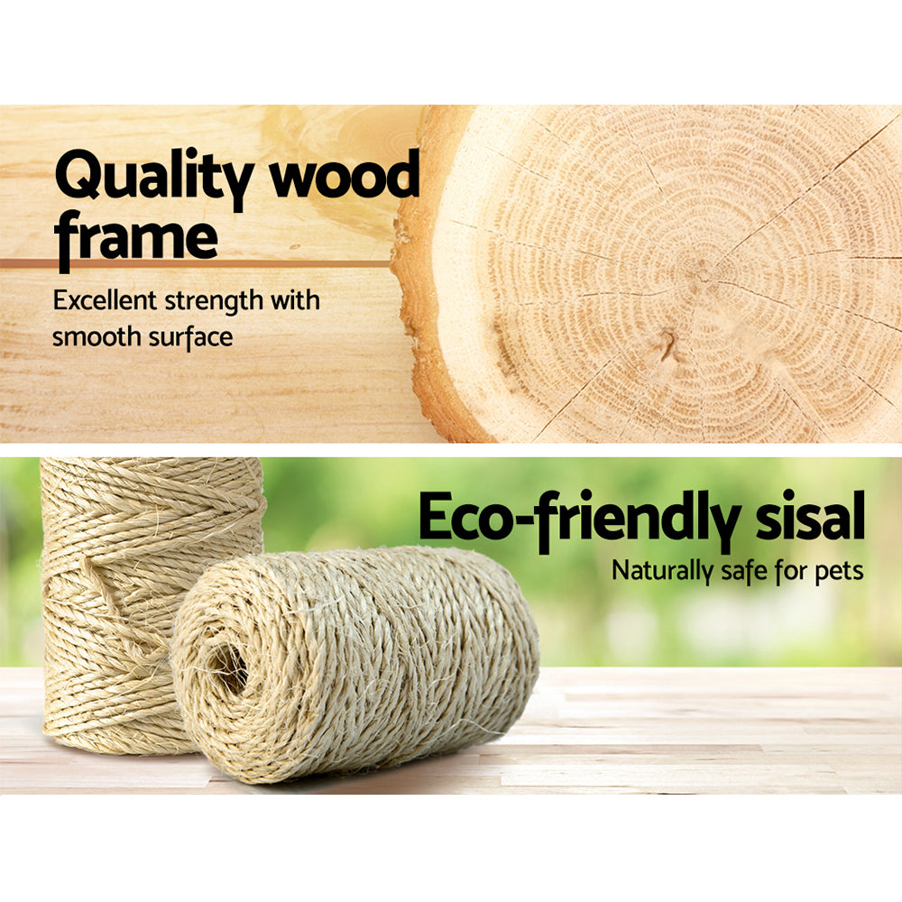 i.Pet Cat Tree 140cm Trees Scratching Post Scratcher Tower Condo House Furniture Wood freeshipping - Awezingly