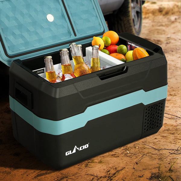 Glacio 35L Portable Fridge Freezer Fridges Cooler Camping 12V/24V/240V Caravan Glacio