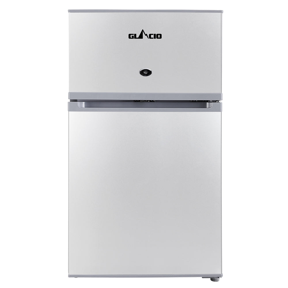 Glacio 65L Portable Fridge Bar Freezer Cooler Upright 12V/24V/240V Caravan Car Silver freeshipping - Awezingly